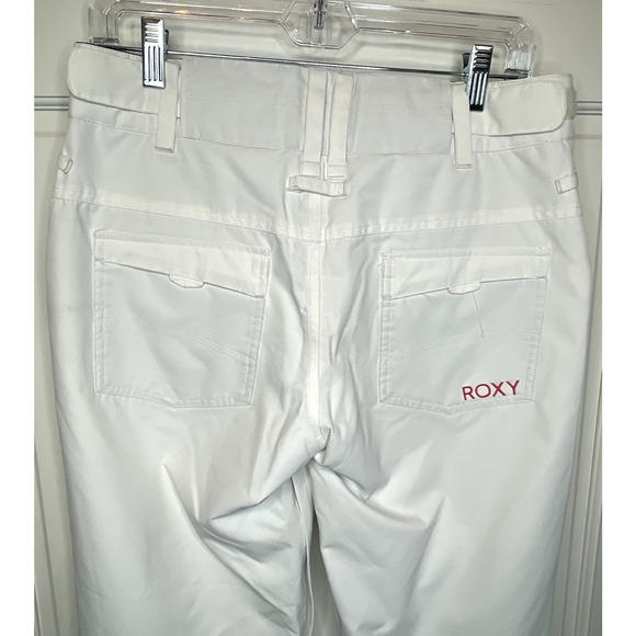 Roxy Women's Backyard Dryflight Technology Snow Pants Sz S 10K White Waterproof - Picture 6 of 16